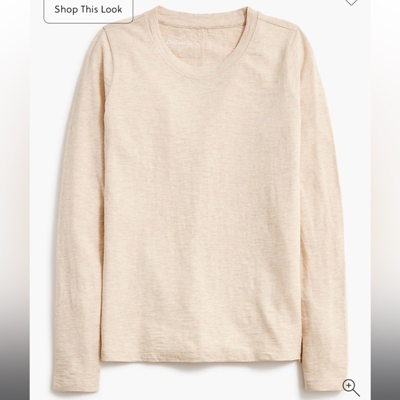 J. Crew Factory Long-sleeve crewneck girlfriend tee - Picture 1 of 2